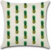 Kussenhoes Ananas - Klein Ananassen - Kussenhoes - 45x45 cm - Sierkussen - Polyester