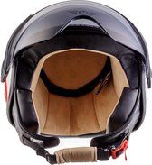 MOTO H45 Jethelm, scooterhelm, motorhelm, met vizier, Italy, XL, hoofdomtrek 61-62cm