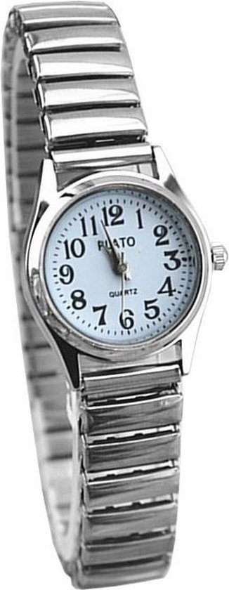 Fako® - Horloge - Rekband Mini - 23mm - Wit