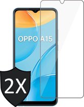 Screenprotector geschikt voor Oppo A15 - GlassGuard Screen Protector - 2 Stuks