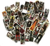 Gave Sticker Mix - 50 Terror Rockmuziek Stickers - Bands/Muziek/Skater