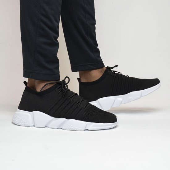 Racer Knit Black - Zwarte zomer sneakers - Knitted sportschoenen | bol.com