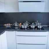 Herenthal – 15-delige RVS Pannenset met kook accessoires- Zilver