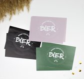 Ideefabriek - Bruiloft Bedankje - 'Bedankt voor het plezier' bieretiket - zwart - 50 stuks
