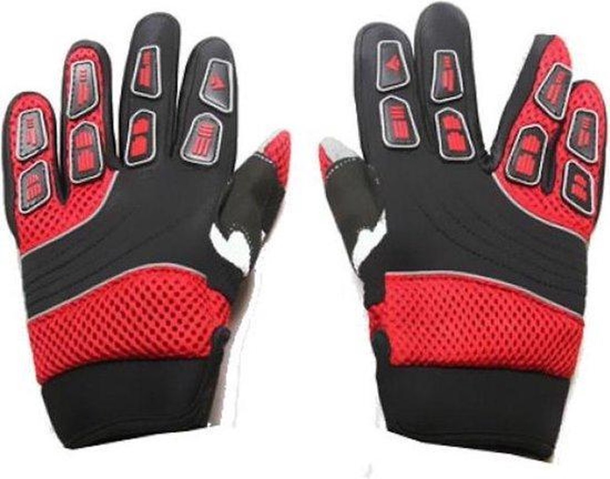 Gants de motocross pour enfants |Rouge - Taille L | Gants Cross Enfant |  Vêtements... | bol