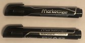 Maped professionele permanent markers - set van 2 zwarte stiften