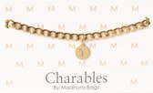 Charables by Madhura Bags Armband Elegance Goud – Waterproof – Hypoallergeen – RVS - Naamletter T
