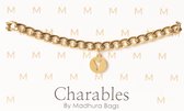 Charables by Madhura Bags Armband Elegance Goud – Waterproof – Hypoallergeen – RVS - Naamletter Y