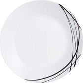 Domitille Dinerbord - Plat - Zwart - Ø 25cm