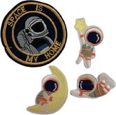 Pin ‘Astronaut set (4)’ - stof accessoire en applicatie