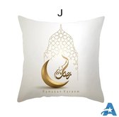 Ramadan en Eid-decoraties voor huis Kussenhoes 45x45 cm Style J