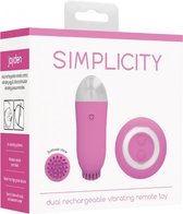 Jayden - Dual Rechargeable Vibrating Remote Toy - Pink