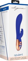 Heating Rabbit Vibrator - Opulent - Blue