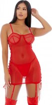 Ring It On Chemise Set - Red