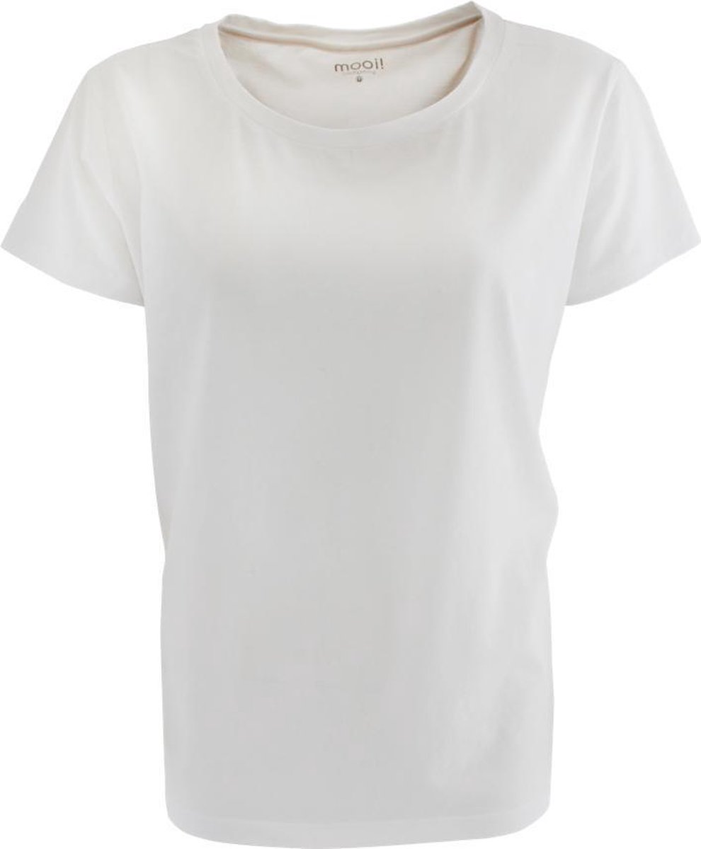 MOOI Company Dames T shirt Los vallende Top Jacky Kleur Wit XL bol