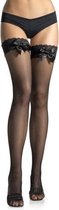 Klassieke Kousen met Kant en Strik - Zwart - S/L - Zwart - Sexy Lingerie & Kleding - Beenmode -  Dames Lingerie - Kousen