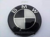 Kofferdeksel Bmw embleem zwart wit BMW E46 cabrio cabriolet 61mm 3 serie