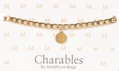 Charables by Madhura Bags Armband Elegance Goud – Waterproof – Hypoallergeen – RVS - Naamletter L