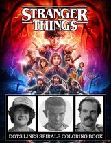 STRANGER THINGS Dots Line Spirals Coloring Book