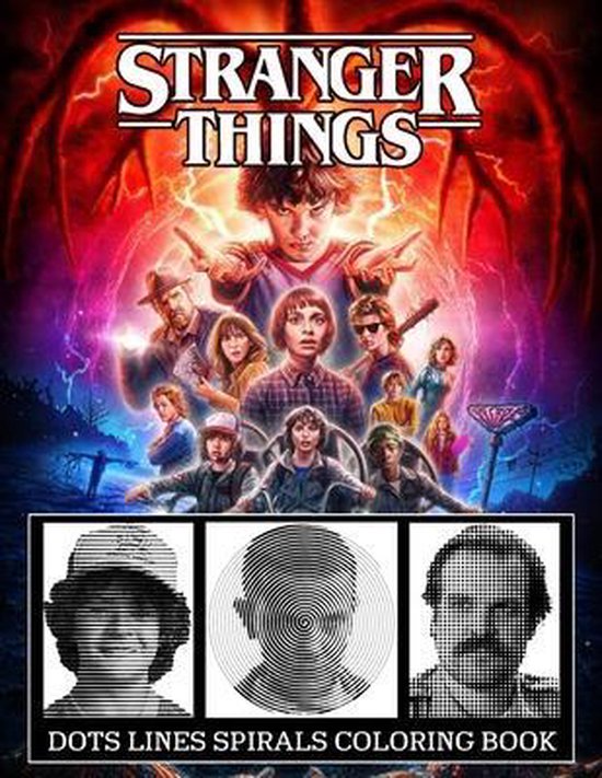 STRANGER THINGS Dots Line Spirals Coloring Book, Louie Craig