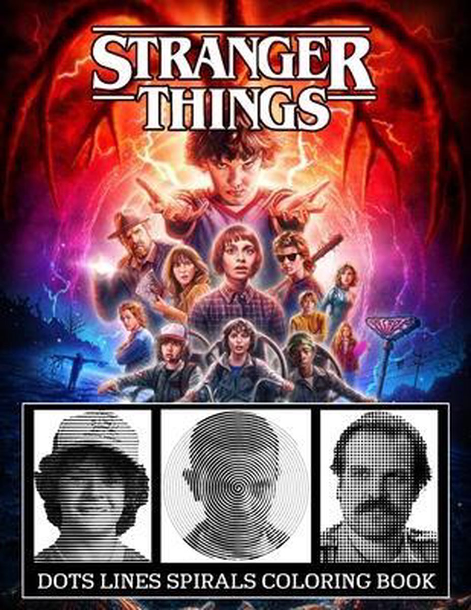 Stranger Things - Dots Lines Spirals Coloring Book Paperback – February 8  202 for sale online