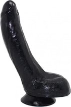 XXLTOYS - Thijmen - Large Dildo - Inbrenglengte 23 X 6.5 cm - Black - Uniek Design Realistische Dildo – Stevige Dildo – voor Diehards only - Made in Europe