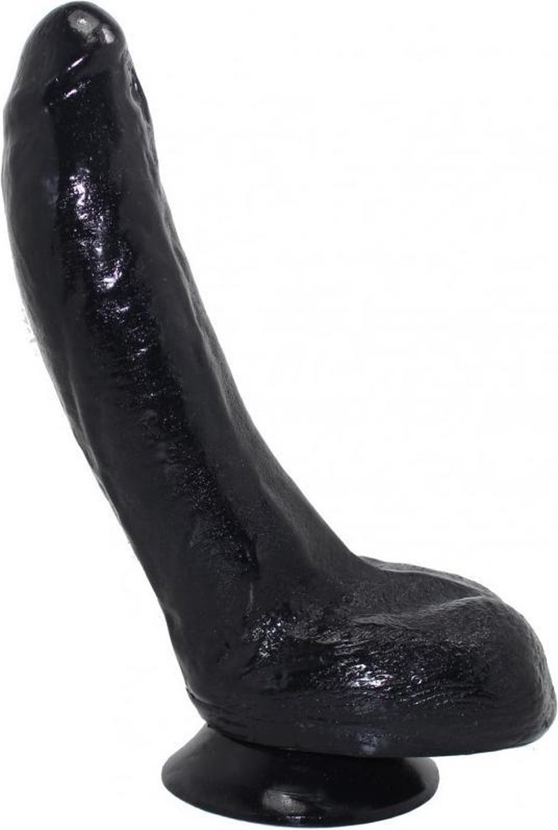 Goedkoopste XXLTOYS - Thijmen - Large Dildo - Inbrenglengte 23 X 6.5 cm - Black - Uniek Design Realistische Dildo – Stevige Dildo – voor Diehards only - Made in Europe