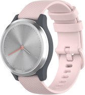 Siliconen Smartwatch bandje - Geschikt voor  Garmin Venu 2s siliconen bandje - 40mm - roze - Strap-it Horlogeband / Polsband / Armband