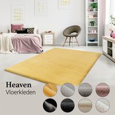 Lalee Heaven - Vloerkleed – Vloer kleed - Tapijt – Karpet - Hoogpolig – Super zacht - Fluffy – Shiny - Silk look -  200x290 – Geel