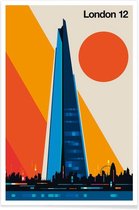 JUNIQE - Poster London 12 -13x18 /Kleurrijk