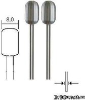 Proxxon - Cilinderfrees Ø 8 Mm, 2 St. (Pr28726) - modelbouwsets, hobbybouwspeelgoed voor kinderen, modelverf en accessoires