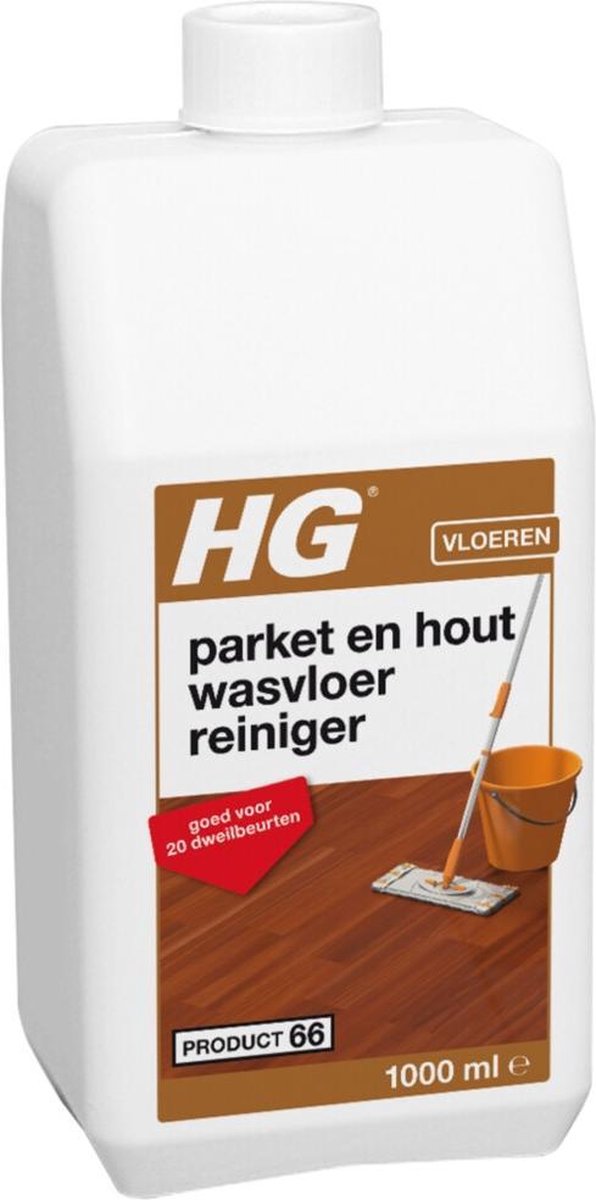 HG parket & hout wasvloer reiniger - 1L - goed voor 20 dweilbeurten