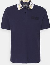 Versace Jeans Couture Polo Piquet Cotton Plain Navy - XL