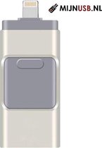 MijnUSB - 128GB - USB stick voor IOS toestel - iPhone, iPad, iPod, Mac & PC