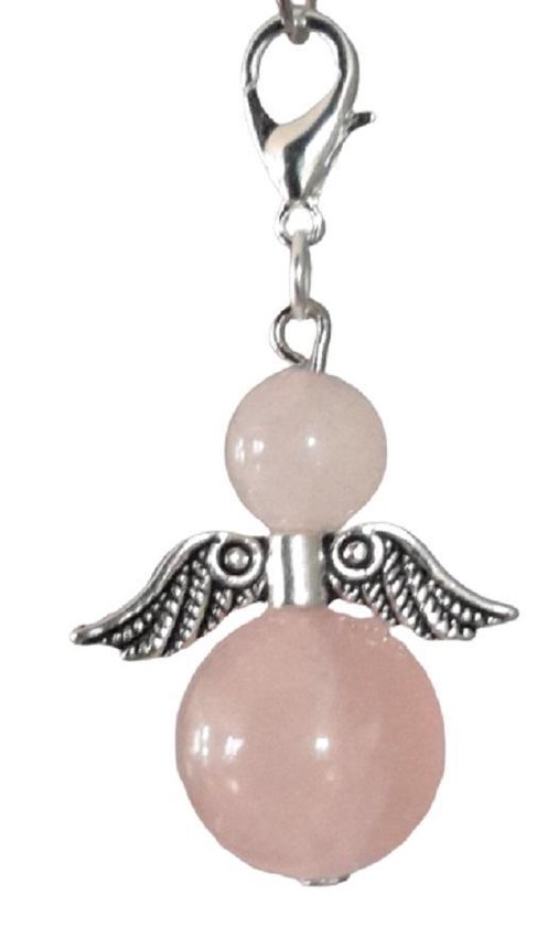 Beschermengel Howliet (halfedelsteen, tashanger, sleutelhanger, geluk engel, Raamhanger, raamkristal, kersthanger, cadeau, bescherm engel, fengshui