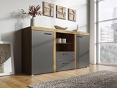 Dressoir Remi - Grijs - Eiken - 156 cm - ACTIE