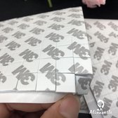 300 STUKS Dubbelzijdige Stickers - 10 x 10 mm -  6 x 6 mm - Plakkertjes - Posters - Foto's - Knutselen - DIY - Dubbelzijdig Tape - 3M