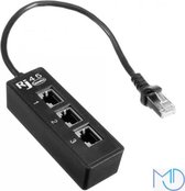 RJ45 UTP Internetkabel Splitter 1 naar 3 Poort / Port - Socket Van Het Merk MG