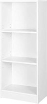 Trend24 Boekenkast - Opbergkast - Boekenrek - Vakkenkast - 40 x 24 x 93 cm - Hout - Wit