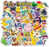 ProductGoods - 50 Stuks Pokemon Stickers - Muur Decoratie - Koffer Decoratie - Laptop Decoratie - Koelkast Decoratie - Stickervellen - Pokemon
