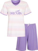 Tenderness - Dames Shortama - Pyjama Set - Paars - Maat S