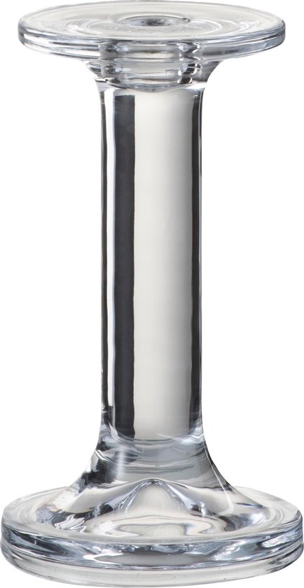 J-Line kandelaar Effen - glas - transparant - small