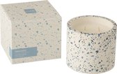 J-line Geurkaars Terrazzo Blauw/Wit Large