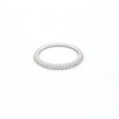 Sparkle Alliance wit gouden ring - Dames - 14 karaat - 0.15 ct. diamant - Maat 58