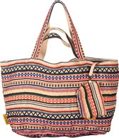 Mycha Ibiza - strandtas - weekendtas - handtas - rits - clutch - katoen – Myc0920