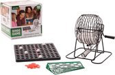 bingo spel - met metalen molen - 20 x 17,5 x 21,5 cm - met speelborden - bingokaarten - ballen