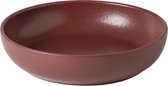 Costa Nova - servies - soepbord Pacifica rood - 0,99L - aardewerk - set van 2 - 22 cm rond