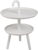 J-Line Tafel 2 Plateau Polypropyleen Wit