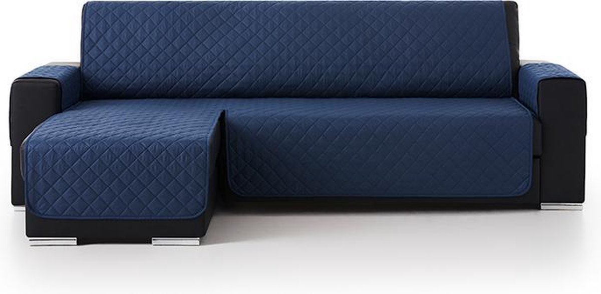 Belmarti® Bankbeschermer Duo Chaise Longue 240cm breed - Blauw – Gevoerde stof voor extra comfort en duurzaamheid – Ideaal voor gezinnen met huisdieren – Premium kwaliteit