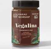 Kakau Worship chocopasta met hazelnoten - Slechts 3 ingrediënten - Vegan - Palmolie vrij - 350g